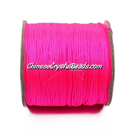 Nylon Thread 0.8mm, #136, fuchsia #neon color, sold per 130 meter bobbin