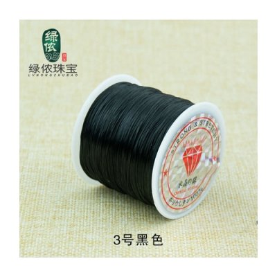 60M Length 0.5mm black Elastic Cord High Elastic String Bracelet Elastic Rope Jewelry Diy Cord