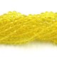 4x6mm lemon crystal rondelle beads about 95 beads