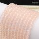 4x6mm Chinese Crystal Rondelle Beads Strand, pink opal, about 95 beads