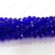 4x6mm Sapphire Chinese Crystal Rondelle beads about 95 beads