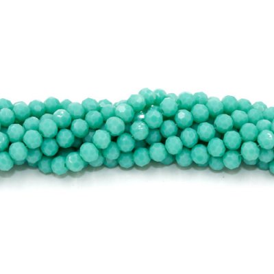 Crystal round bead strand, 4mm, opaque #124, about 100pcs