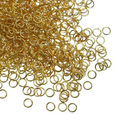 Open Jump Rings Connector, gold plated, 4mm, 5mm, 6mm, 7mm, 8mm, 10mm jewelry findings DIY