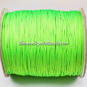 thick about 1mm, nylon string, green neon color sold by the meter