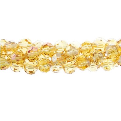 Chinese Crystal Faceted Round Beads,G champagne AB, 10mm ,20 beads