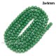 130Pcs 3x4mm Chinese Crystal Long Rondelle Bead Strand, opaque green 2