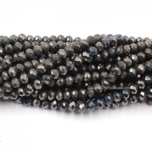 70 pieces 8x10mm Crystal Rondelle Bead,Hematite