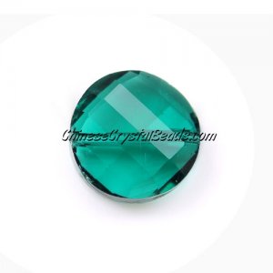 Chinese Crystal Twist Bead, Emerald, 18mm, 10 beads