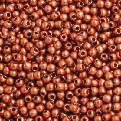 1.8mm AAA round seed beads 13/0, copper, #G06, approx. 30 gram bag