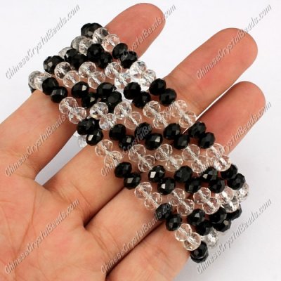 Big Magnetic Clasps crystal beads bracelet, wide: 30mm, 7.5inch length