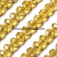 70Pcs 8x10mm Chinese Crystal Rondelle Bead Strand, G champagne