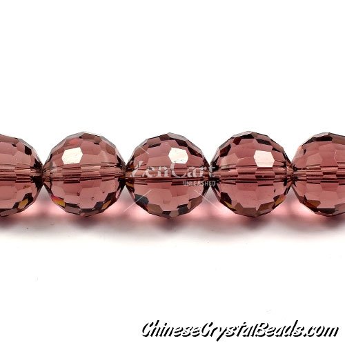 crystal round beads, Crystal Disco Ball Beads, Amethyst, 96fa, 14mm, 10 beads