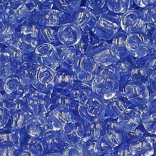 Glass Seed Beads, Round, silver-lined, about 2mm, #9, med sapphire, Sold By 30 gram per bag