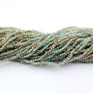 10 strands 2x3mm chinese crystal rondelle beads D12 about 1700pcs