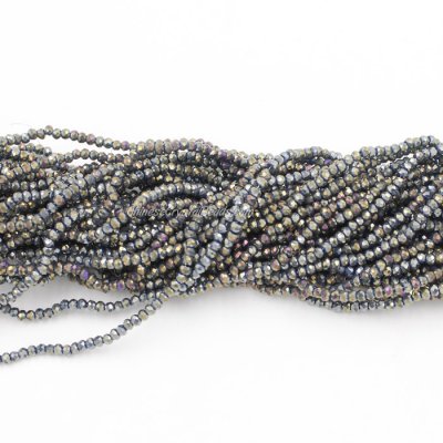 10 strands 2x3mm chinese crystal rondelle beads F3 about 1700pcs
