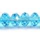 10x14mm Chinese Crystal Rondelle Strand, lt Aqua, 20 beads
