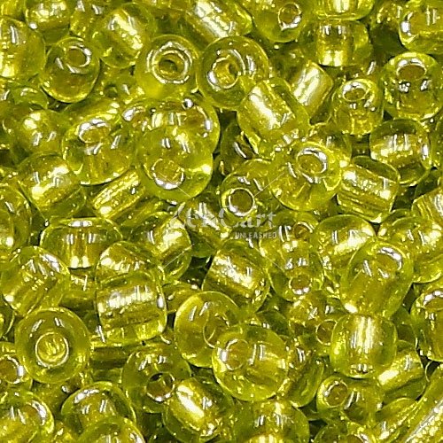 Glass Seed Beads, Round, silver-lined, about 2mm, #19, Olive, Sold By 30 gram per bag
