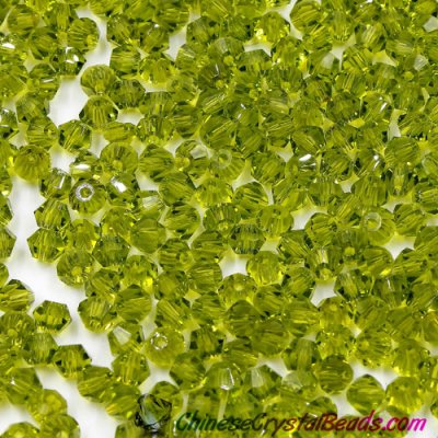700pcs Chinese Crystal 4mm Bicone Beads, olivine, AAA quality