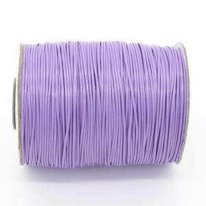 1mm, 1.5mm, 2mm Round Waxed Polyester Cord Thread, blue violet