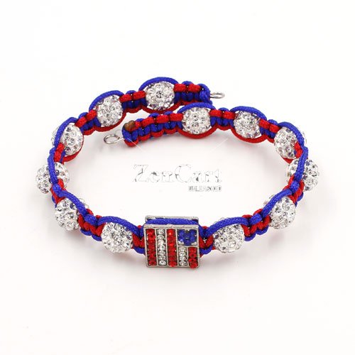 The finely woven Memory Wire Bracelet, 6mm pave clay beads, 1pc