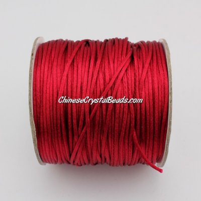 1.5mm Satin Rattail Cord thread, #29, Med. red, 80Yard spool