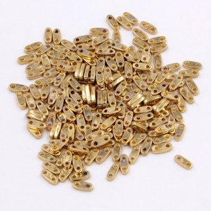195Pcs Quarter Tila Seed Bead kc gold