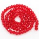 4x6mm Siam Chinese Crystal Rondelle beads about 95 beads