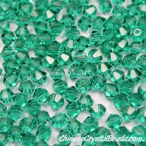 700pcs Chinese Crystal 4mm Bicone Beads, Emerald, AAA quality