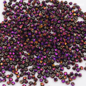 700pcs 3mm chinese crystal bicone beads, purple light
