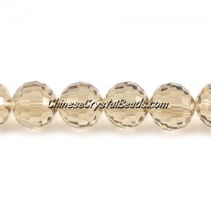 Crystal Disco Round Beads, S.Champagne, 96fa, 12mm, 16 beads