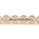 Crystal Disco Round Beads, S.Champagne, 96fa, 12mm, 16 beads