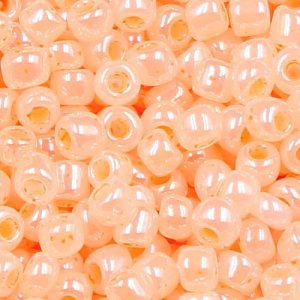 Glass Seed Beads, Round, about 2mm, #37, opaque peach, Sold By 30 gram per bag