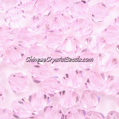 140 beads AAA quality Chinese Crystal 8mm Bicone Beads, light pink