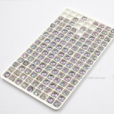 AAA 4x6mm green purple light angular crystal beads 144pcs