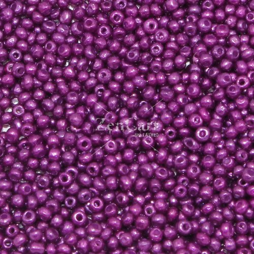 1.8mm AAA round seed beads 13/0, purple, approx. 30 gram bag