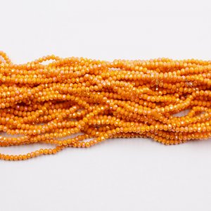 10 strands 2x3mm chinese crystal rondelle beads opaque sun AB about 1700pcs