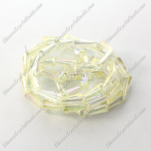 4x8mm Chinese Artemis Crystal beads citrine AB, per pkg of 70pcs