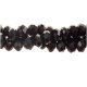 4x6mm Black Crystal Rondelle Beads about 95 beads