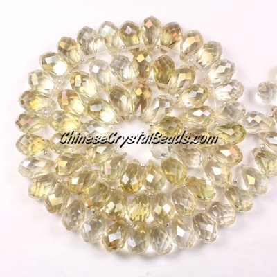 Crystal Briolette Bead Strand, new color #4, 8x13mm, 98 beads