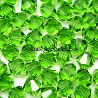 140 beads AAA quality Chinese Crystal 8mm Bicone Beads, fern green