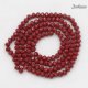 130Pcs 3x4mm Chinese rondelle crystal beads,dark red velvet