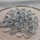 Open Jump Rings Connector, platinum plated, 4mm, 5mm, 6mm, 7mm, 8mm, 10mm jewelry findings DIY