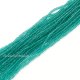 1.7x2.5mm rondelle crystal beads, emerald, 190Pcs