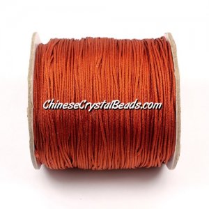 Nylon Thread 0.8mm, #155, Burnt Orange, sold per 130 meter bobbin