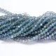 130Pcs 3x4mm Chinese Crystal Rondelle Beads transparent green light
