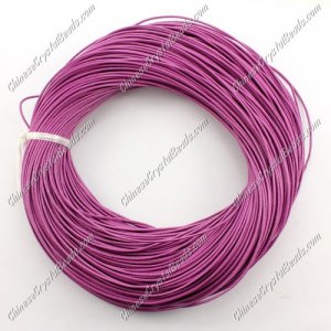Round Leather Cord, purple,1mm 1.5mm 2mm #Sold by the Meter