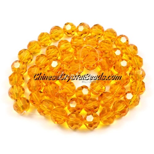 70Pcs 8mm Crystal Round beads Sun