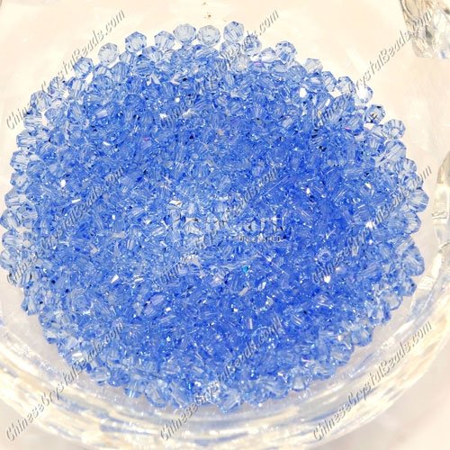700pcs 3mm chinese crystal bicone beads, Lt sapphire