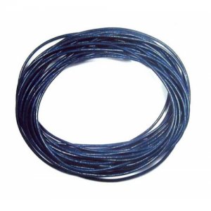 Round Leather Cord, navy, #1mm, 1.5mm, 2mm#Sold by the Meter