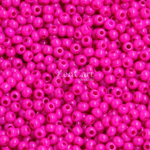 1.8mm AAA round seed beads 13/0, fuchsia, #E03, approx. 30 gram bag